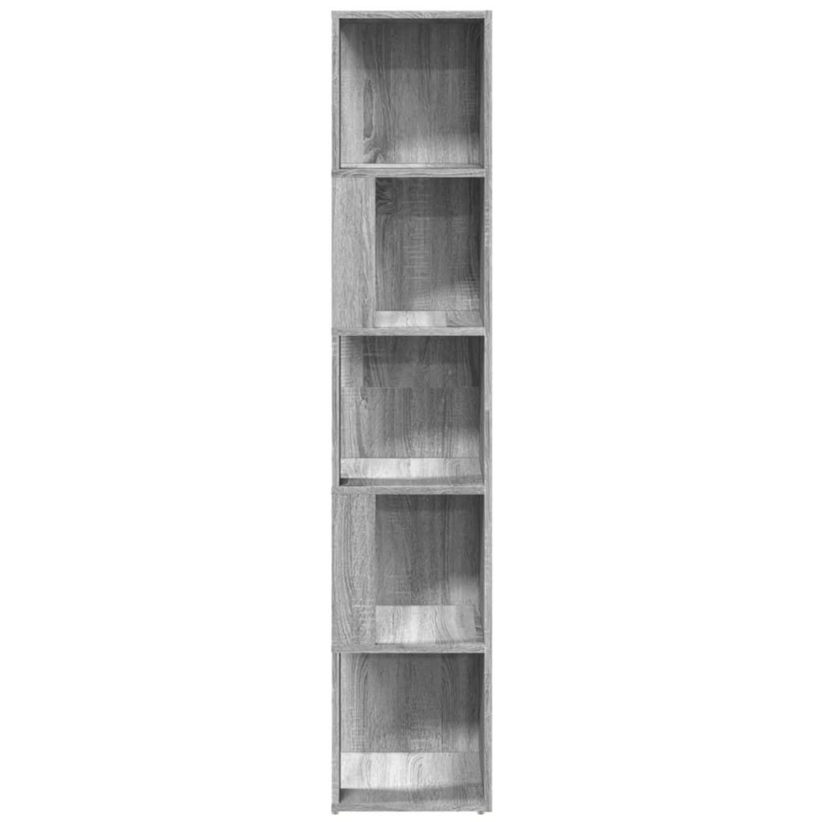 VIDAXL Armoire d'angle Sonoma gris 33x33x164,5 cm Bois d'ingenierie