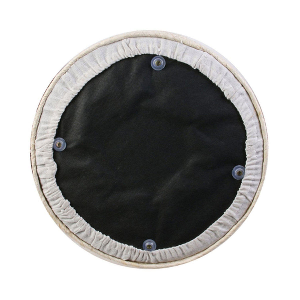 The Home Deco Factory Pouf tressé en jonc Blue Lagoon