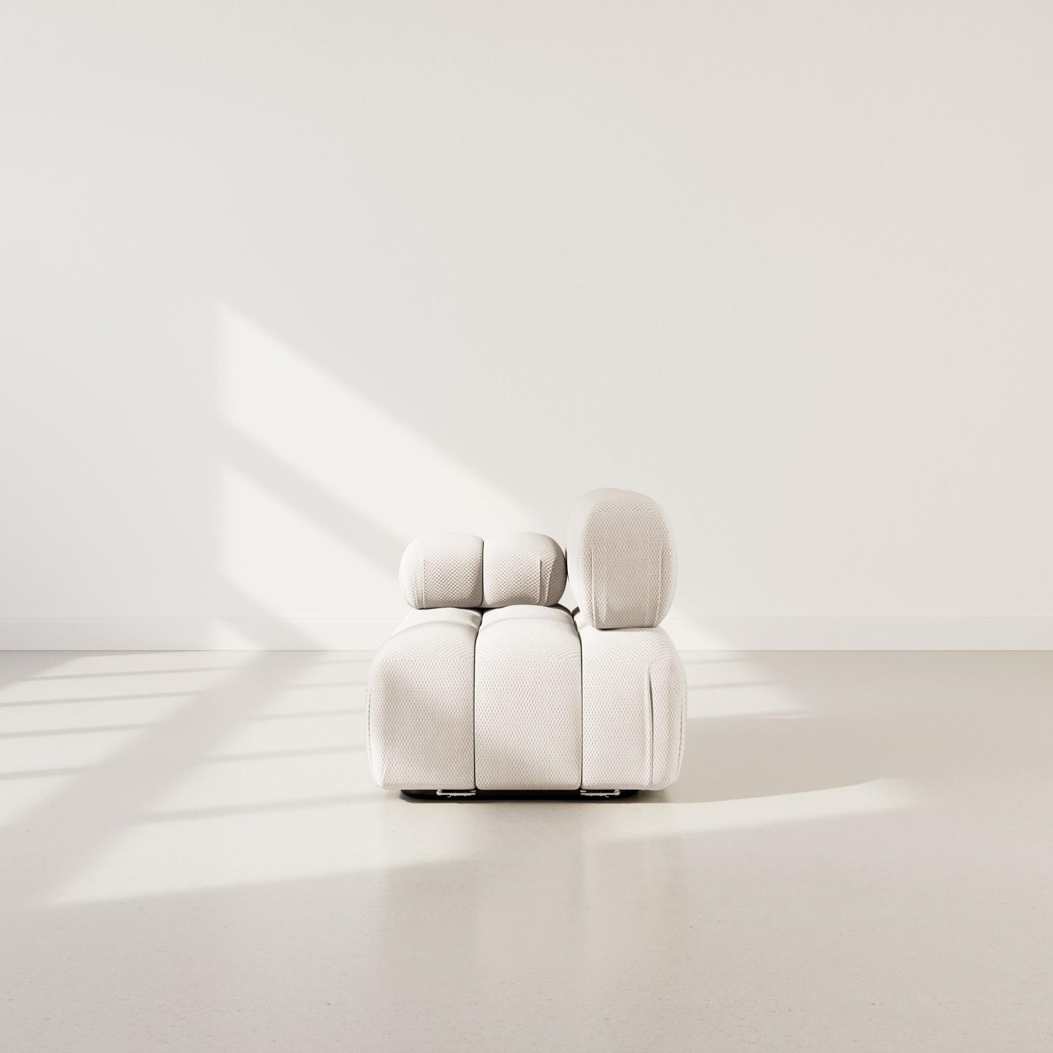 Voir la diapositive 6 : LISA DESIGN Ruby - module d'assise gauche en velours texturé