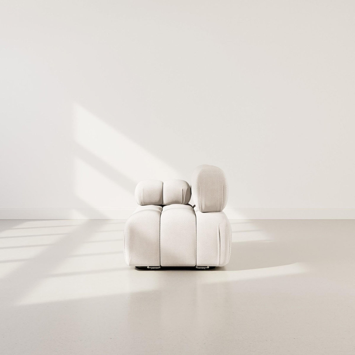 LISA DESIGN Ruby - module d'assise gauche en velours texturé