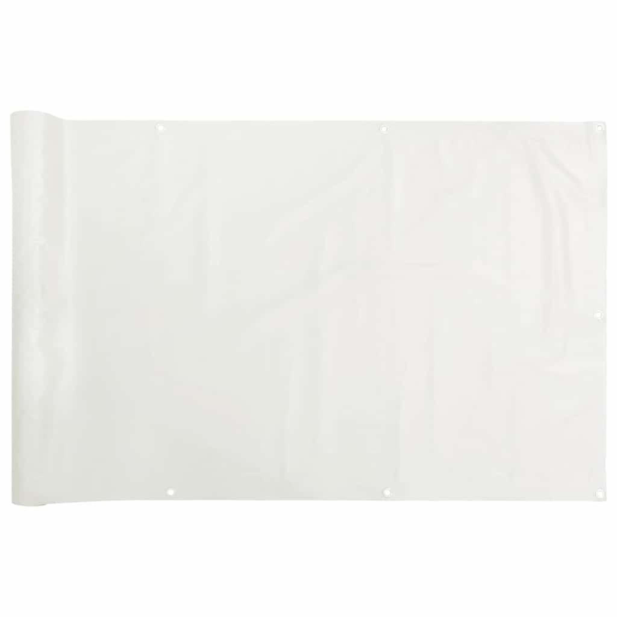 Voir la diapositive 2 : VIDAXL Ecran d'intimite de balcon blanc 700x120 cm PVC
