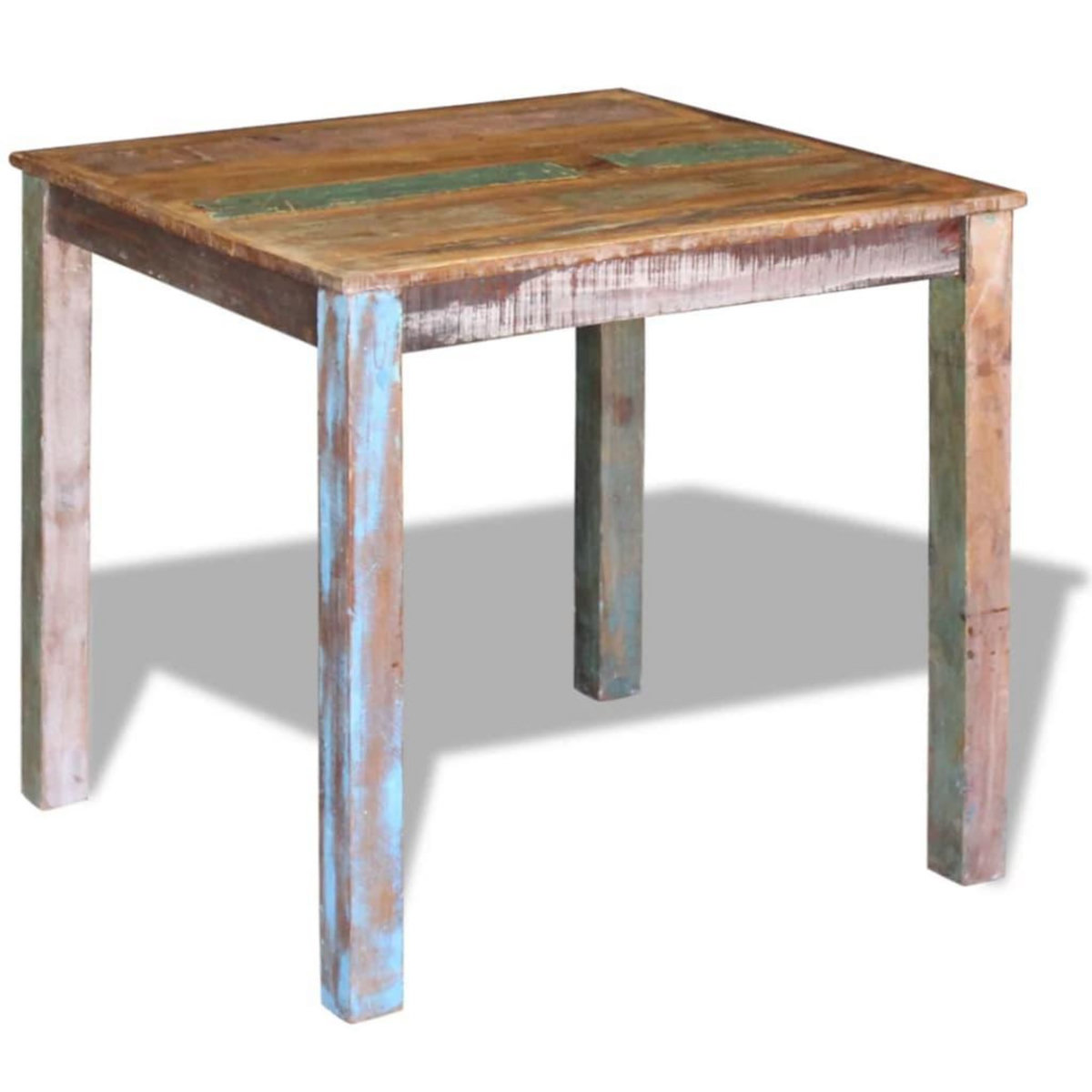 VIDAXL Table de salle a manger Bois de recuperation massif 80x82x76 cm