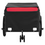 Voir la diapositive 5 : VIDAXL Remorque de vélo noir et rouge 45 kg fer