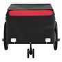 Voir la diapositive 5 : VIDAXL Remorque de vélo noir et rouge 45 kg fer