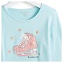 Voir la diapositive 2 : IN EXTENSO T-shirt manches longues patins à glace fille