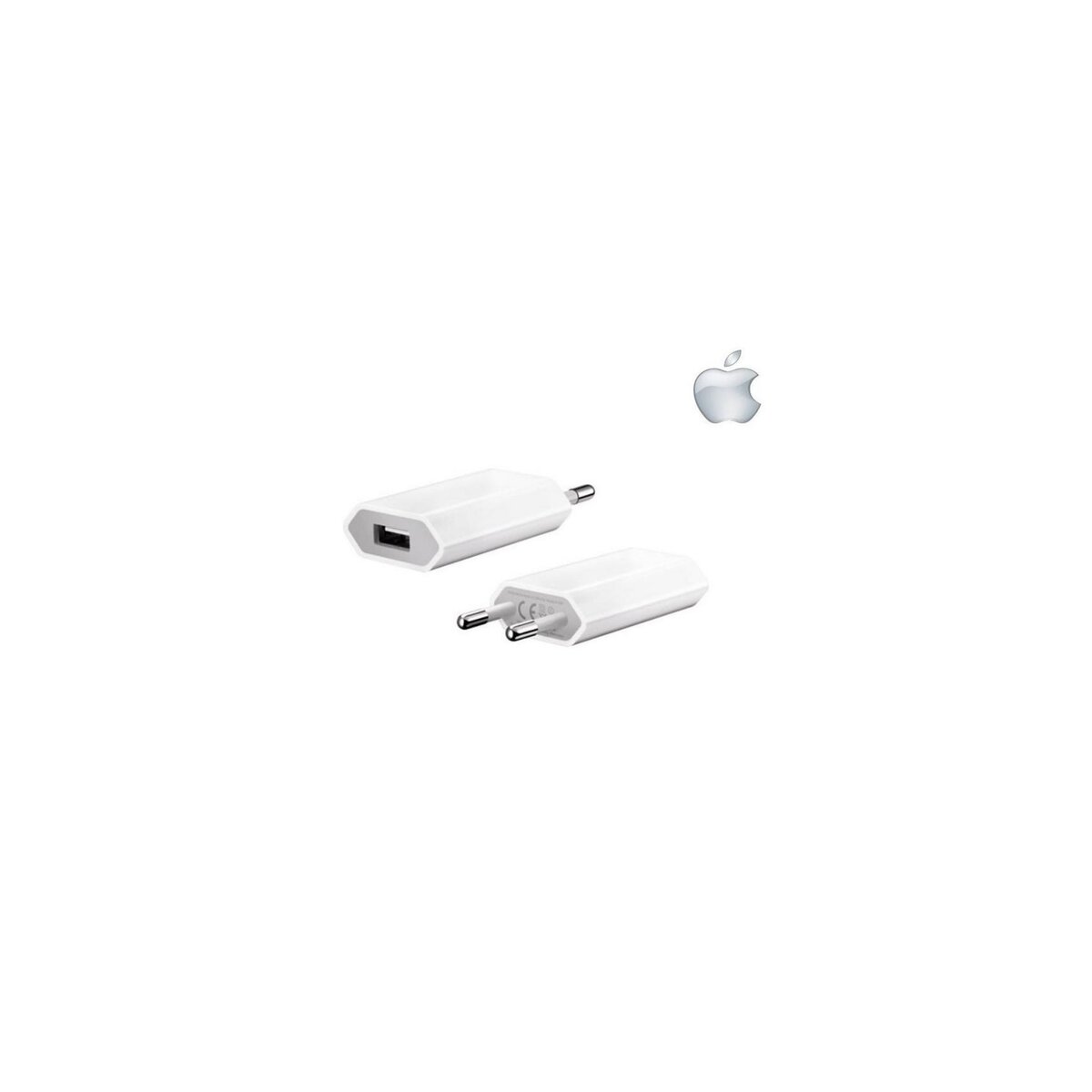  Adaptateur secteur chargeur Apple blanc puissance 1 Ampère pour iPhone