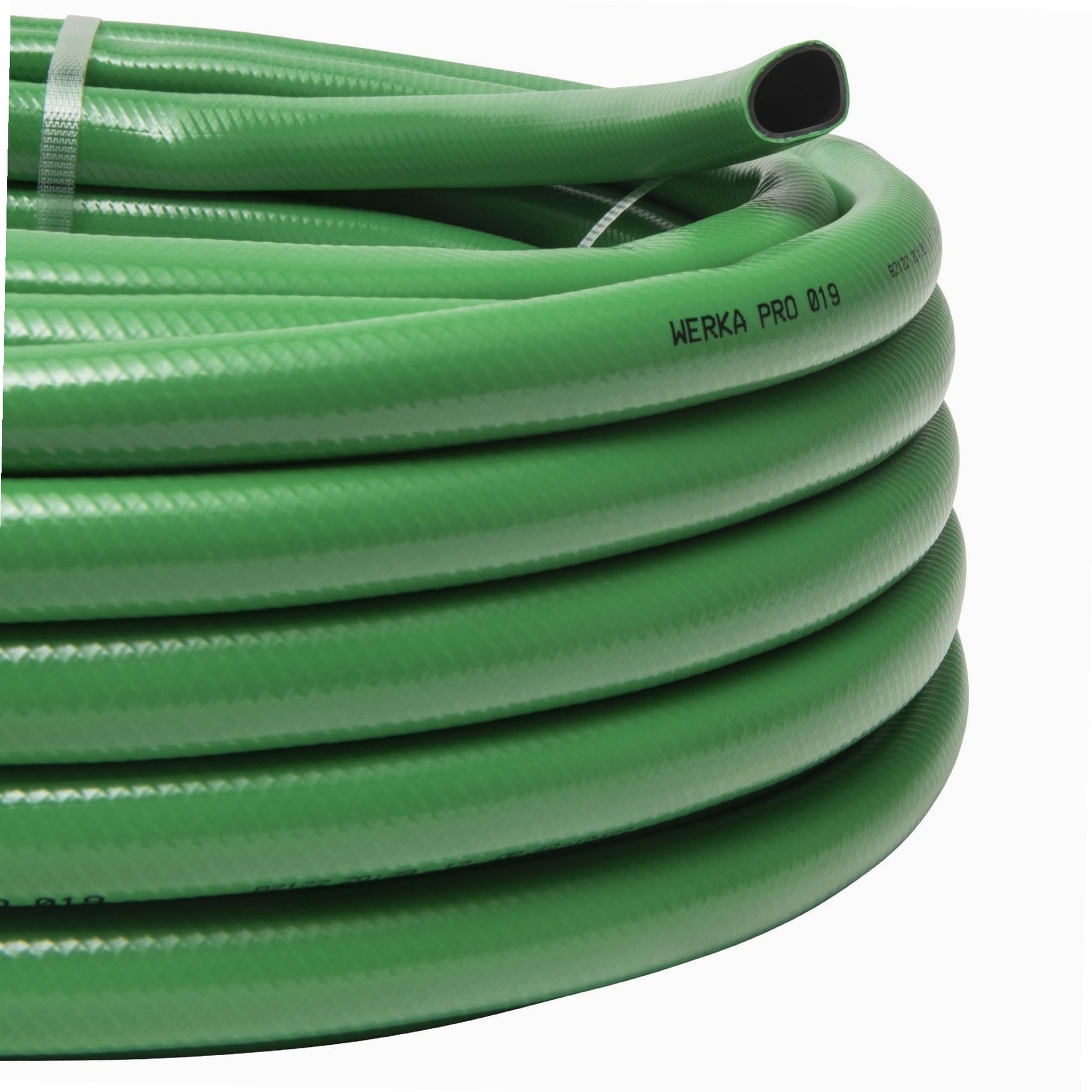 Voir la diapositive 2 : WERKAPRO Tuyau d'arrosage guipé vert ø19mm werka pro  20m