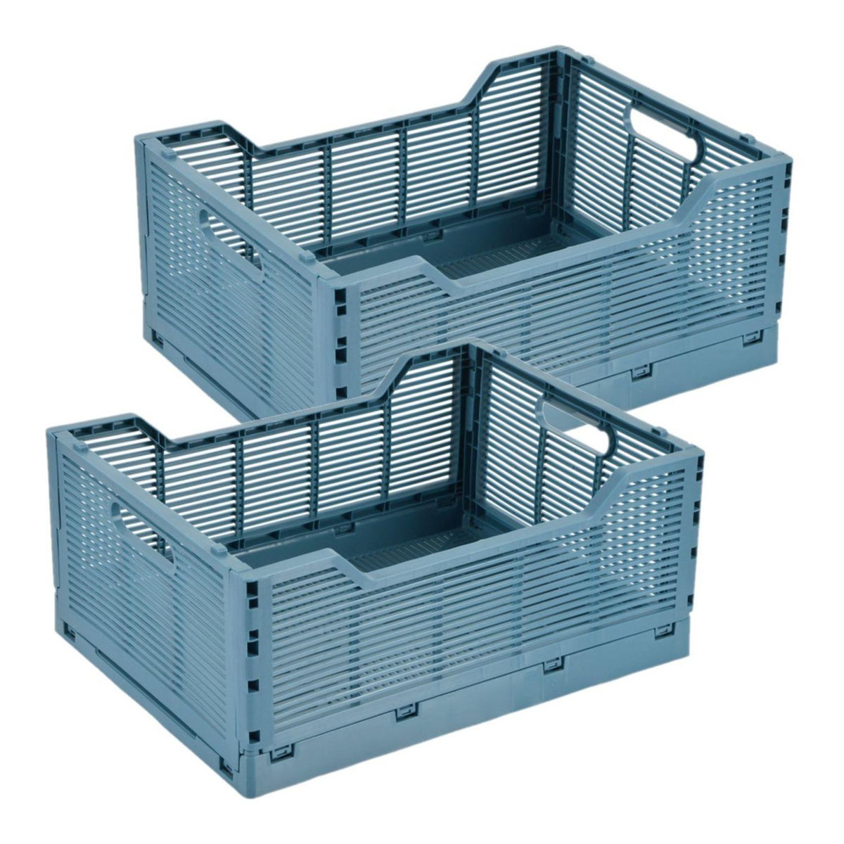 HOMEA Lot de 2 cagettes pliables FOLDY
