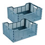 Voir la diapositive 1 : HOMEA Lot de 2 cagettes pliables FOLDY