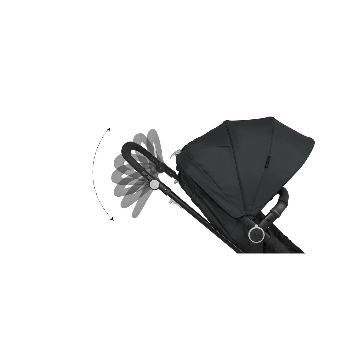 LITTLE WORLD Poussette combinée 3 en 1 City Walker noire