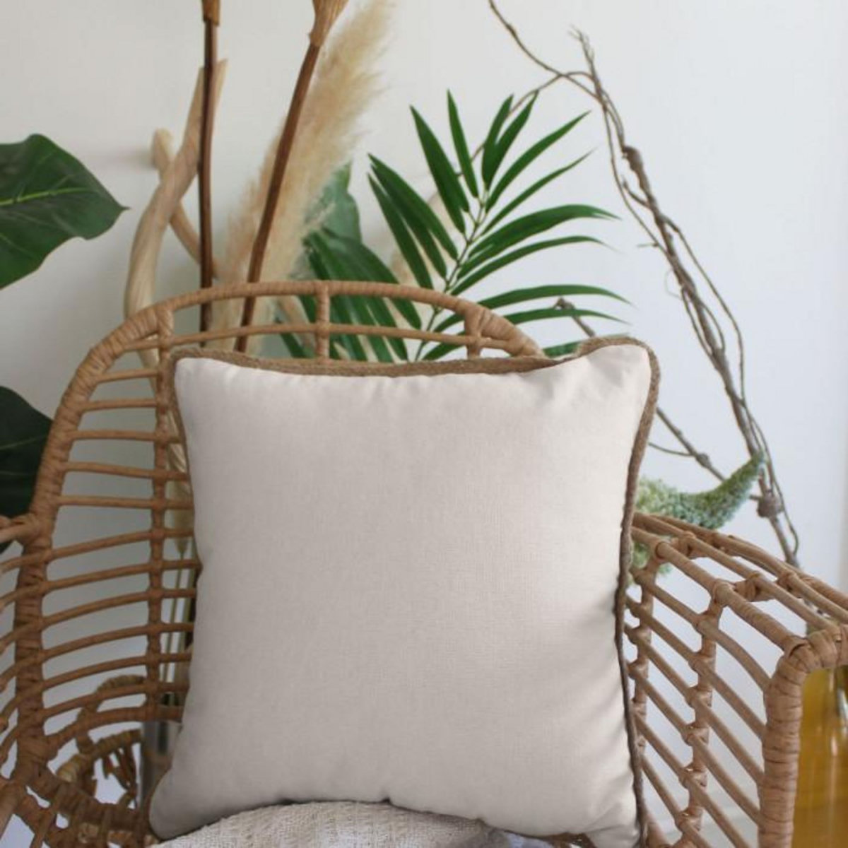 Paris Prix Coussin Déco  Natura  40x40cm Écru
