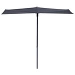 MADISON Madison Parasol de balcon Sun Wave 270x150 cm Gris PAC3P014
