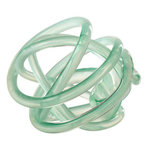 Paris Prix Presse-Papier Nœud en Verre  Infinity  20cm Turquoise
