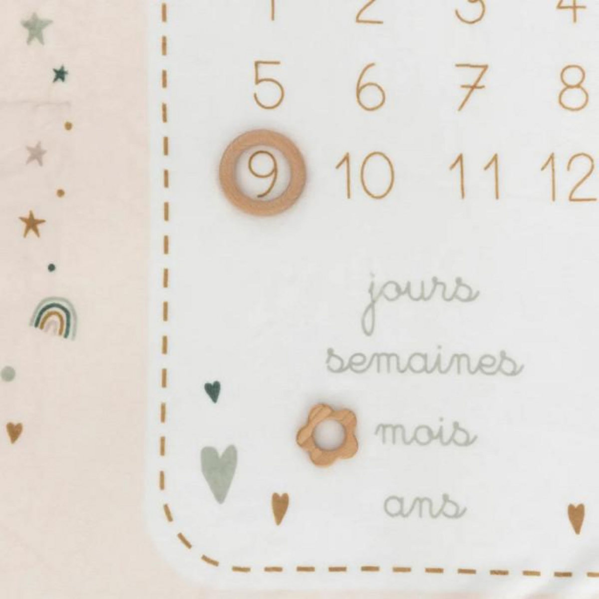 ATMOSPHERA Coffret Couverture Bébé  Arc-en-Ciel  120cm Multicolore