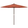 Voir la diapositive 4 : VIDAXL Parasol de jardin avec mat en bois terre cuite 299x240 cm