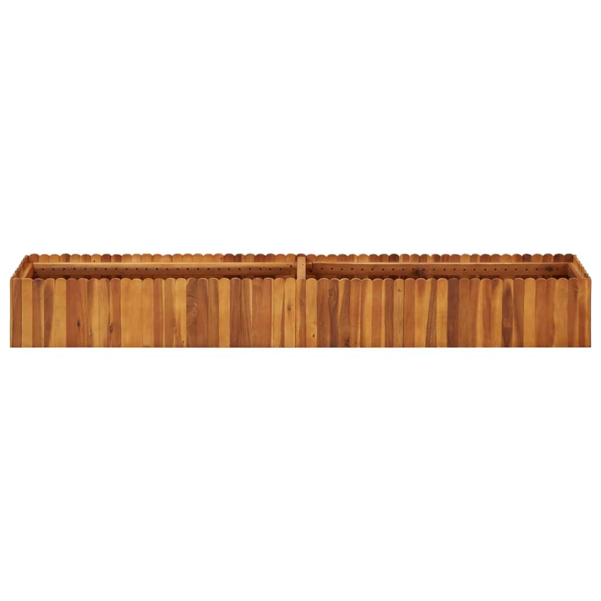 Voir la diapositive 2 : VIDAXL Lit sureleve de jardin 200x30x25 cm Bois massif d'acacia