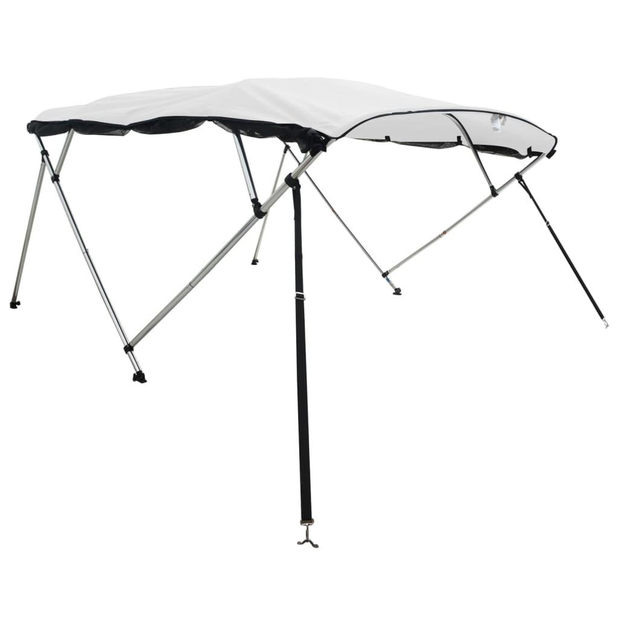 Voir la diapositive 3 : VIDAXL Toit bimini a 4 arceaux parois en maille 243x(230-244)x137 cm