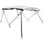 Voir la diapositive 3 : VIDAXL Toit bimini a 4 arceaux parois en maille 243x(230-244)x137 cm