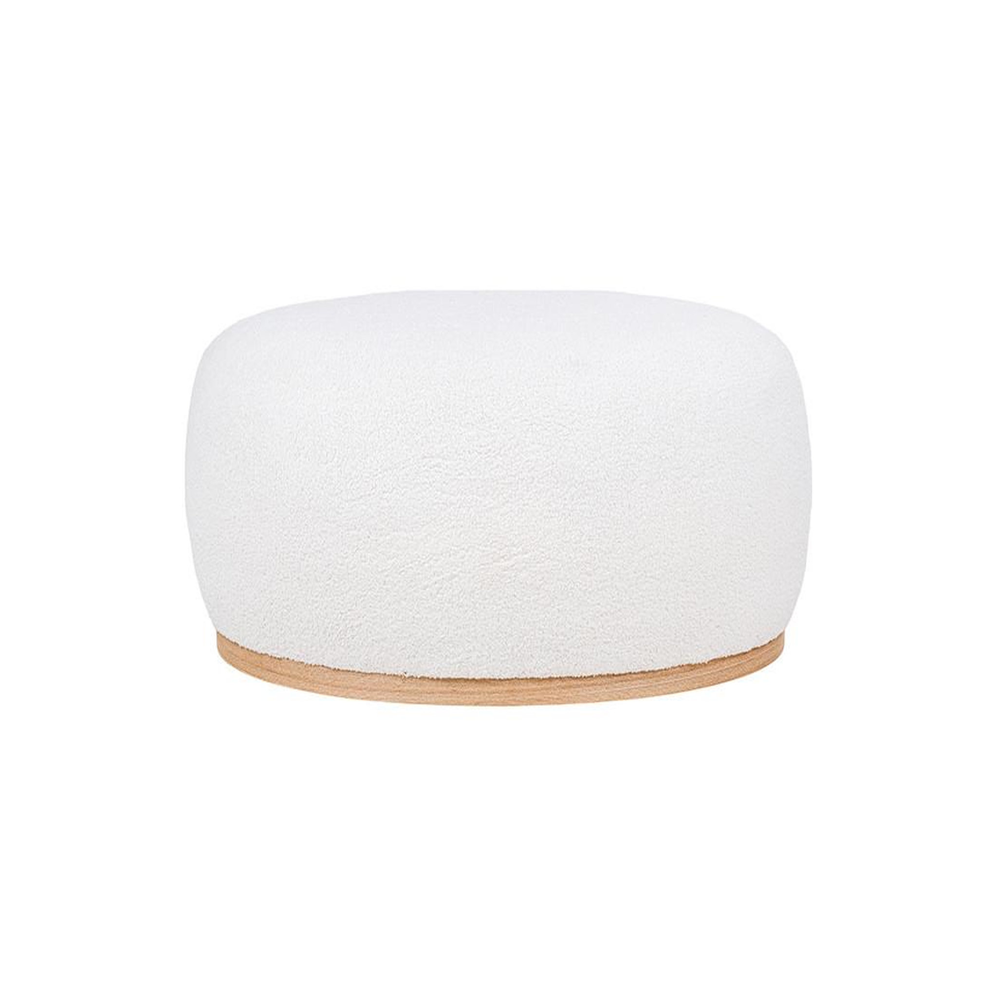 Voir la diapositive 1 : LISA DESIGN Amy - pouf - en tissu bouclette