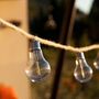 Voir la diapositive 4 : Lumisky Guirlande lumineuse FANTASY Beige Corde 7.5M 10 Ampoules