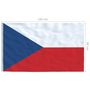 Voir la diapositive 6 : VIDAXL Drapeau Republique tcheque 90x150 cm