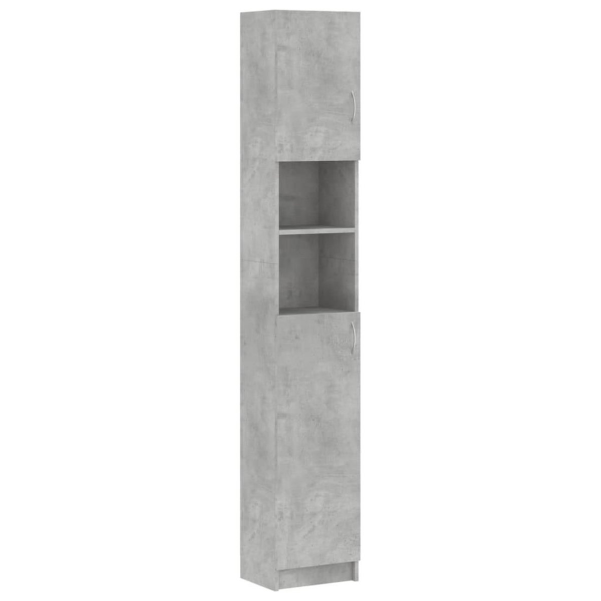 VIDAXL Armoire salle de bain Gris beton 32x25,5x190 cm Bois ingenierie
