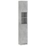 Voir la diapositive 2 : VIDAXL Armoire salle de bain Gris beton 32x25,5x190 cm Bois ingenierie