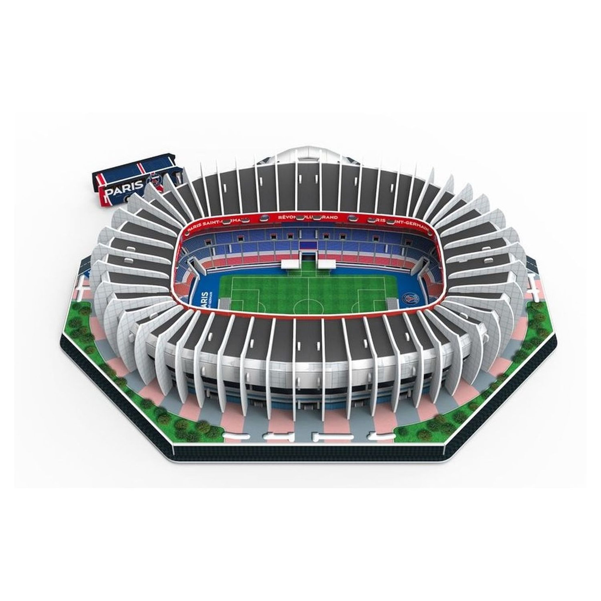 Voir la diapositive 5 : MEGABLEU PSG Puzzle Stadium 3D - Parc des Princes