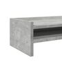 Voir la diapositive 6 : VIDAXL Support de moniteur gris béton 42x24x16 cm bois d ingénierie