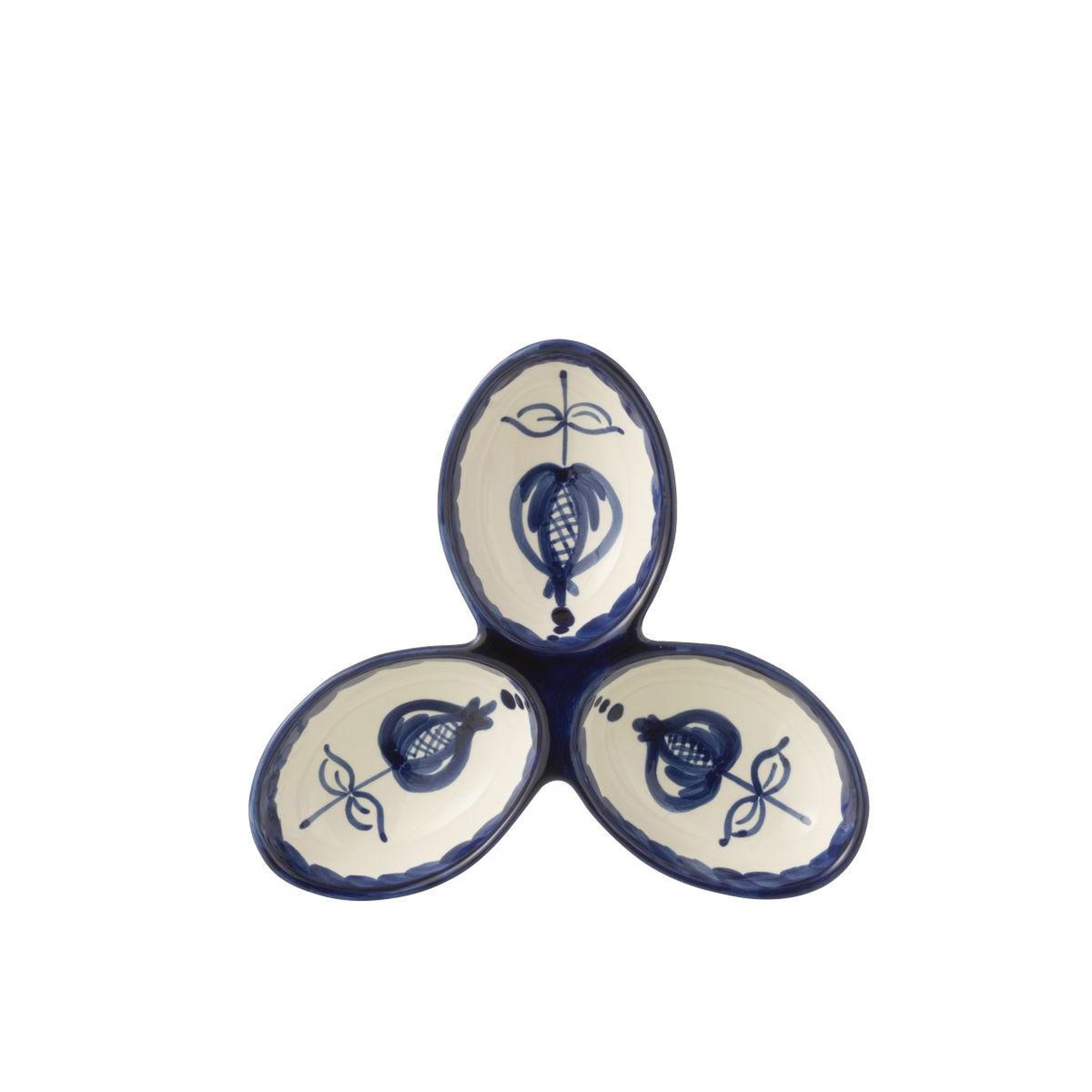 Voir la diapositive 2 : J-LINE Service Apéritif en Céramique  Granada  24cm Bleu Cobalt