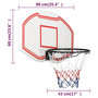 Voir la diapositive 6 : VIDAXL Panneau de basket-ball Blanc 90x60x2 cm Polyethylene
