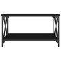 Voir la diapositive 4 : VIDAXL Table basse Noir 80x50x45 cm Bois d'ingenierie et fer