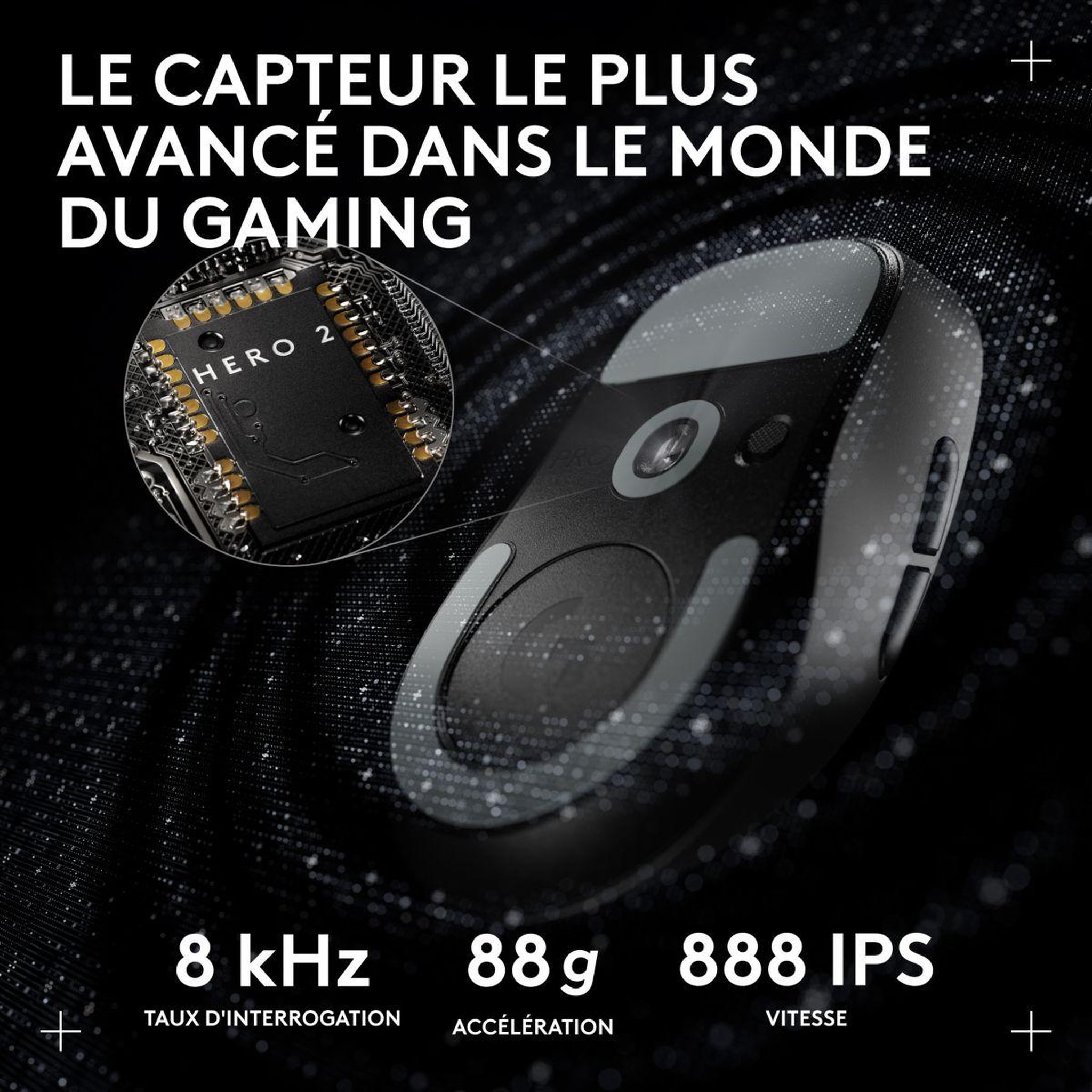 Voir la diapositive 4 : Logitech Souris gamer sans fil pro x superlight 2 dex lightspeed noir