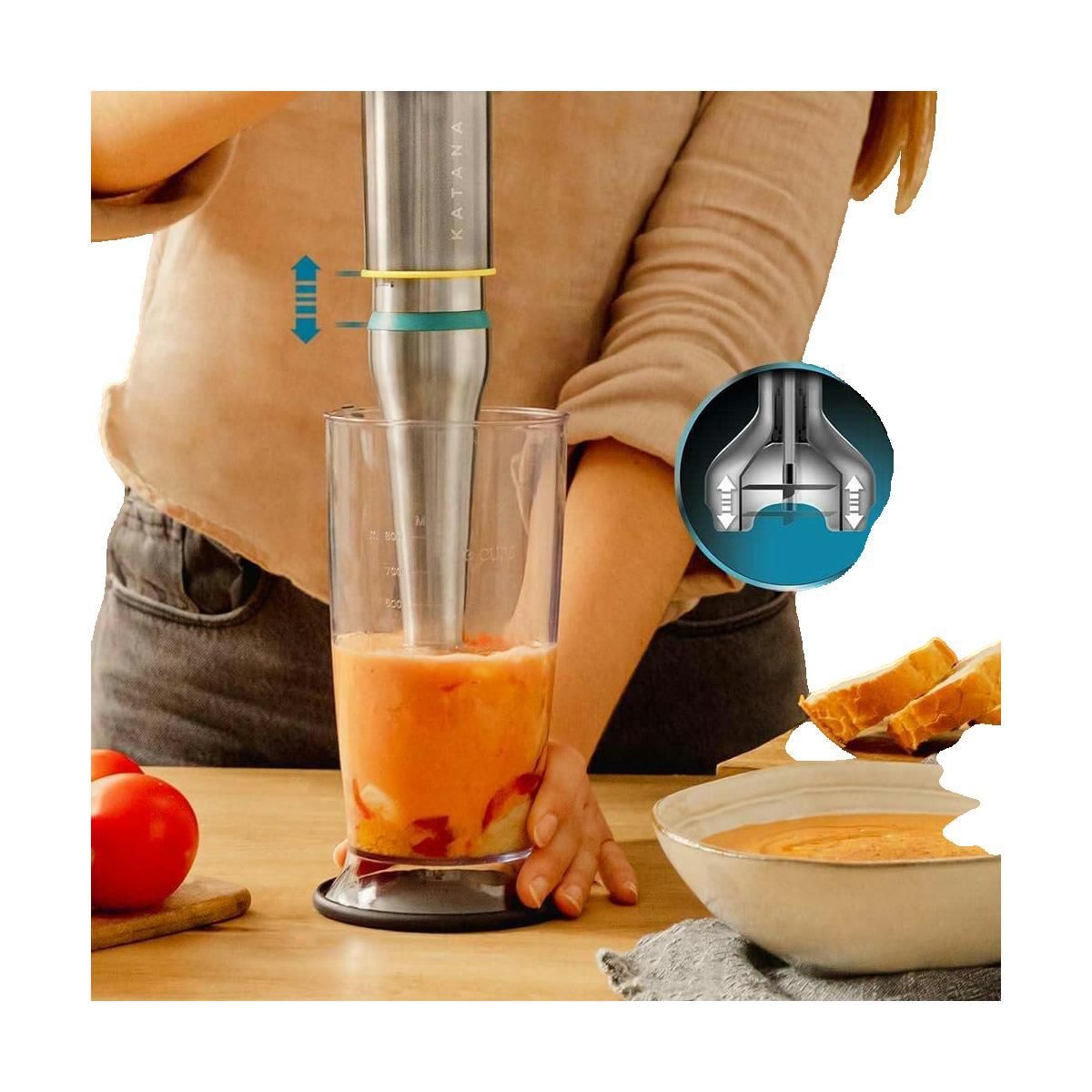 CECOTEC Mixeur plongeant Cecotec Katana 12 Jar G Noir