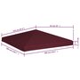 Voir la diapositive 6 : VIDAXL Toile superieure de gazebo 310 g/m^2 3x3 m Bordeaux