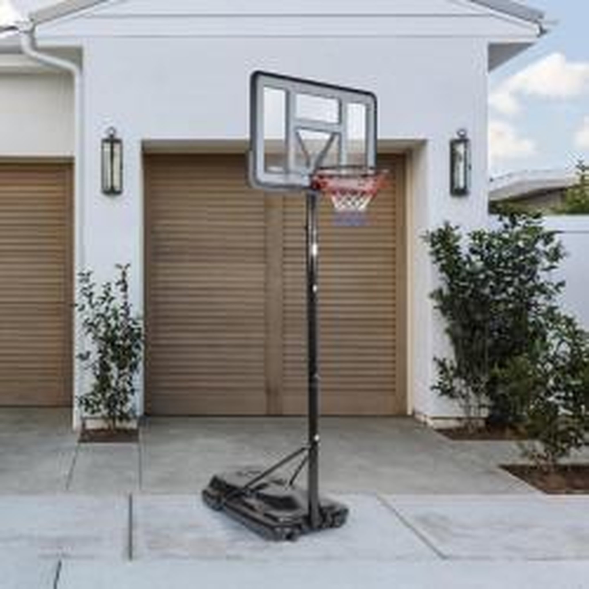 Voir la diapositive 6 : BUMBER Panier de Basket sur pied mobile BOSTON - Diamètre 45 cm - Hauteur Réglable de 2,30m à 3,05m