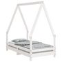 Voir la diapositive 2 : VIDAXL Cadre de lit pour enfant blanc 70x140 cm bois de pin massif