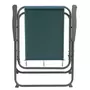 GARDENSTAR Chaise de plage pliante - Acier et polyester - Azur