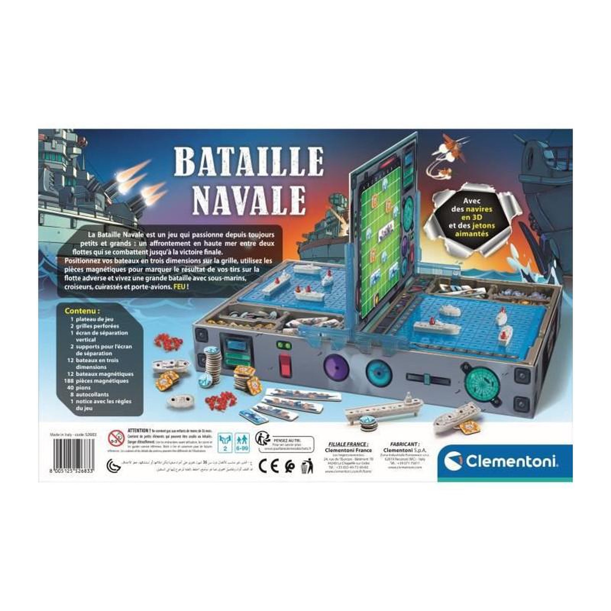 Voir la diapositive 3 : CLEMENTONI Clementoni - Bataille Navale - 52683