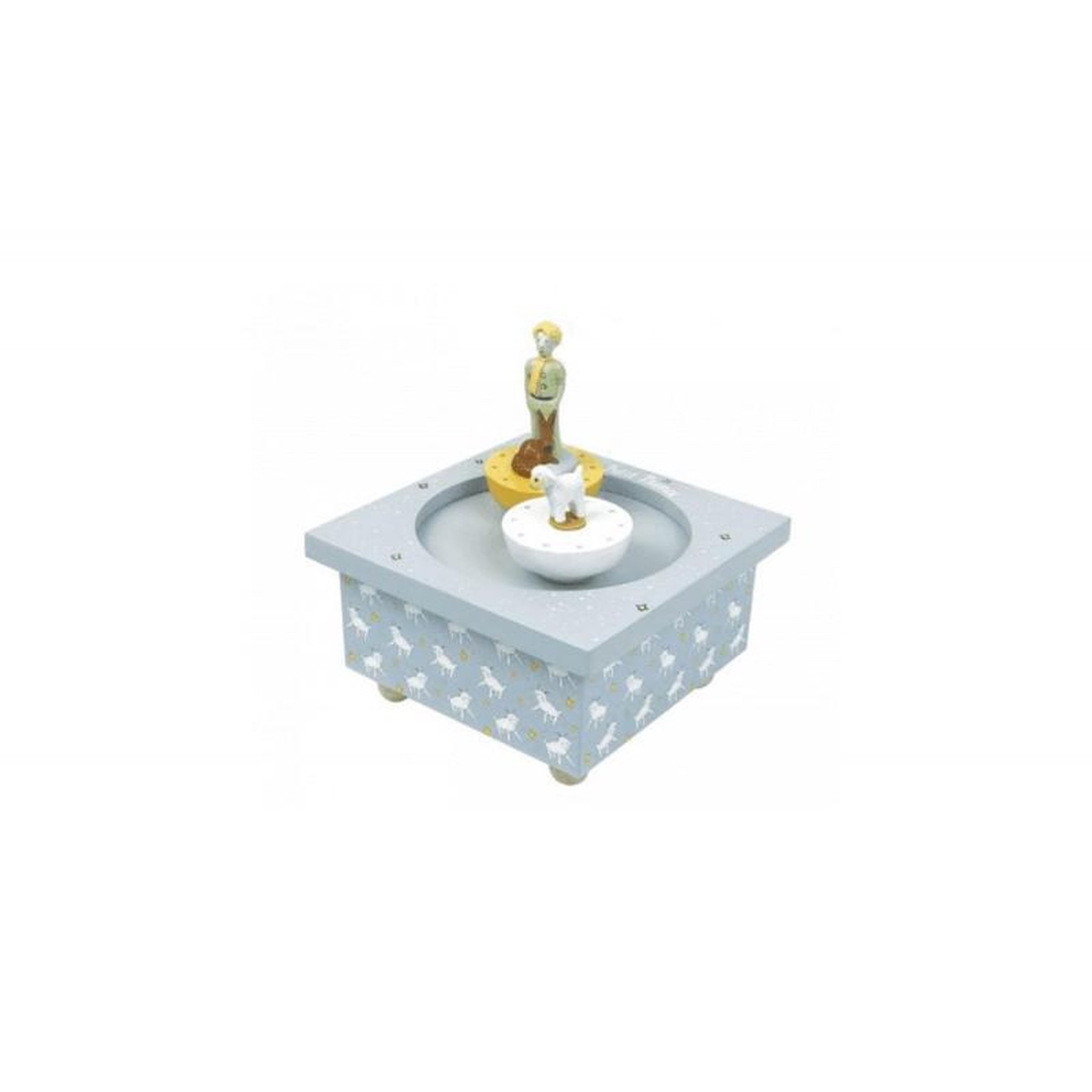Trousselier Boite à musique avec 2 figurines Trousselier Le petit prince Dancing Bleu ciel