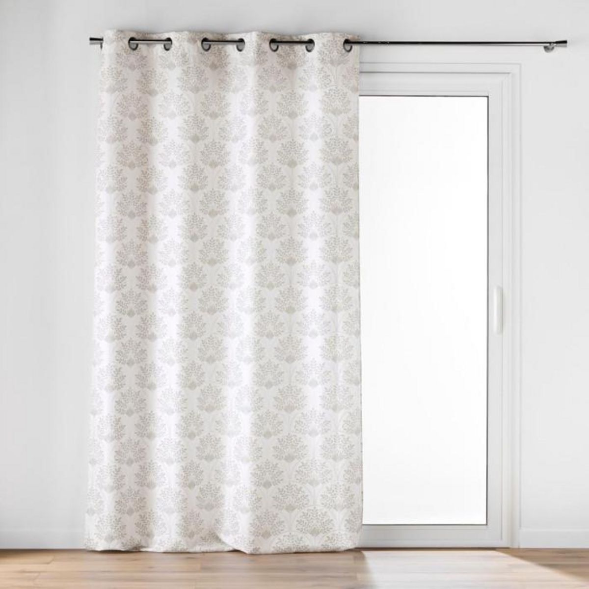 Paris Prix Rideau à Œillets Imprimé  Majestia  140x280cm Blanc