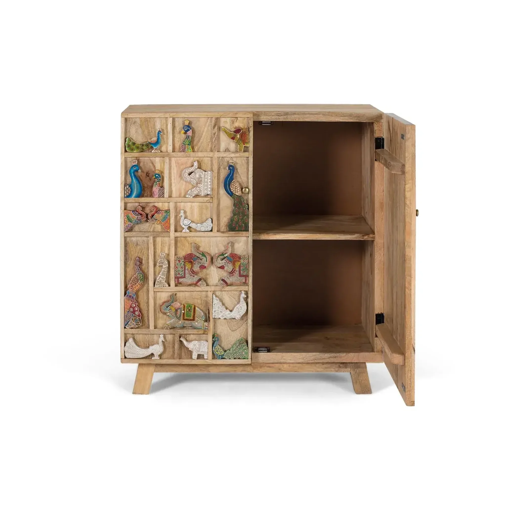 Voir la diapositive 2 : GINER Y COLOMER SL Commode en bois de manguier 80 cm style rustique vintage