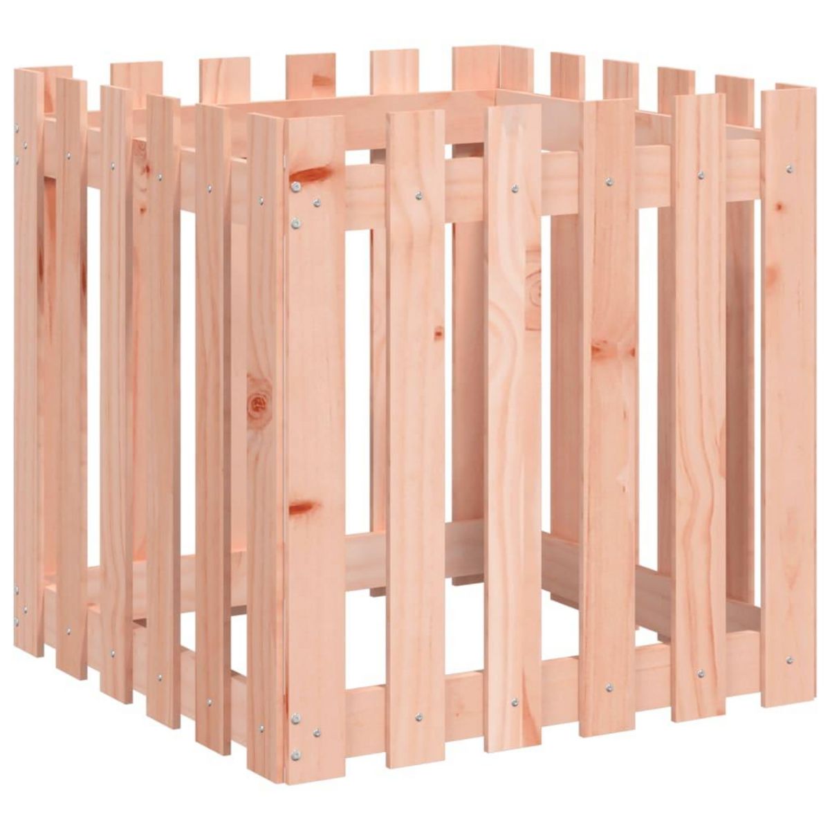 VIDAXL Jardiniere avec design de cloture 60x60x60 cm Douglas massif