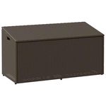 VIDAXL Boîte de rangement de jardin marron 110x50x58 cm resine tressee