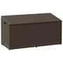 Voir la diapositive 1 : VIDAXL Boîte de rangement de jardin marron 110x50x58 cm resine tressee