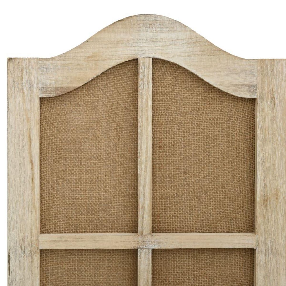 VIDAXL Cloison de separation 4 panneaux Marron 140x165 cm Tissu