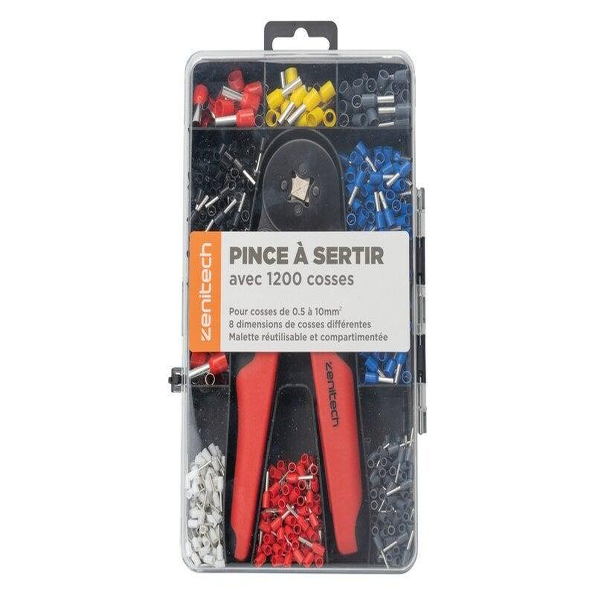 ZENITECH Lot de 1200 cosses avec pince  a sertir, ZENITECH