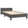 Voir la diapositive 5 : VIDAXL Cadre de lit sans matelas gris fonce 100x200 cm velours