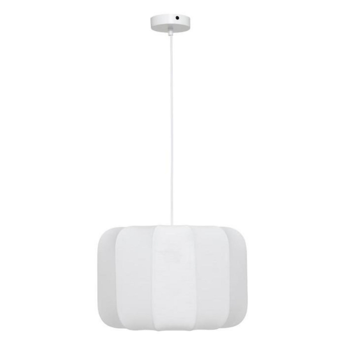 ATMOSPHERA Lampe Suspension en Coton  Tobie  37cm Blanc