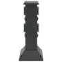 Voir la diapositive 3 : VIDAXL Colonne de prise d'exterieur a 4 voies noir vert 16x16x39,5 cm